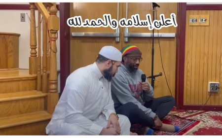 In Ramadan..He converted to islam with sheikh Abdullah Rushdy